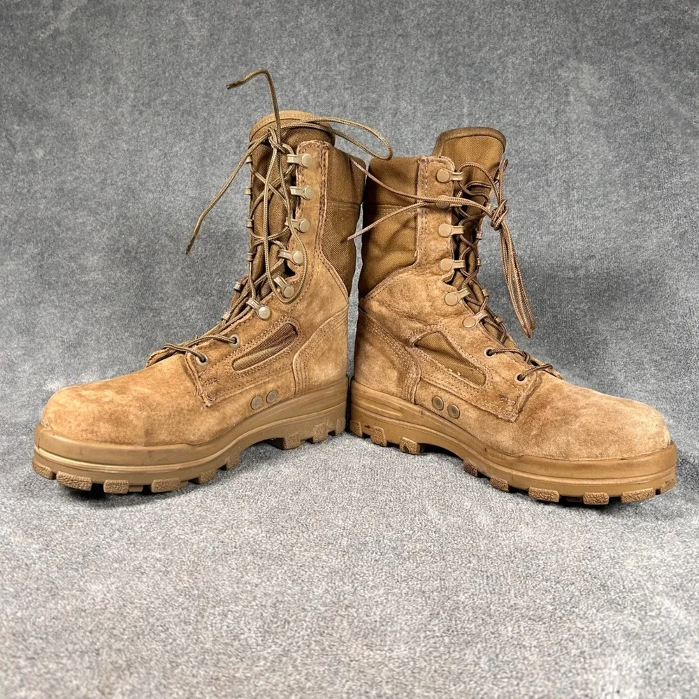 Bates Tactical Boots Tan Suede Vibram Composite Toe EH  Mens 9 M E77701